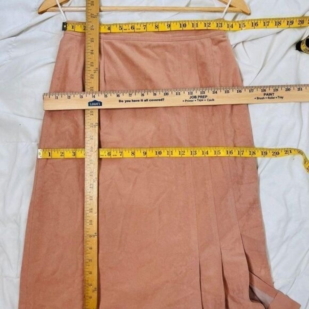 Vintage Pleated Retro Pencil Skirt Midi Salmon Pink‎